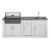 Grandpro Aluminium buitenkeuken White met wasbak - incl. Pro Elite